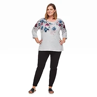 Penmans Plus Women's 3/4 Sleeve Top