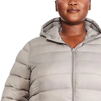 Manteau matelassée à capuche taille plus George pour femme. Taille 2X à 4X