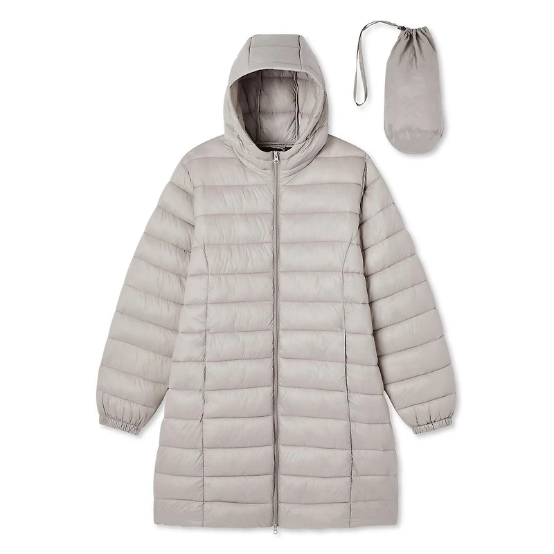 Manteau matelassée à capuche taille plus George pour femme. Taille 2X à 4X