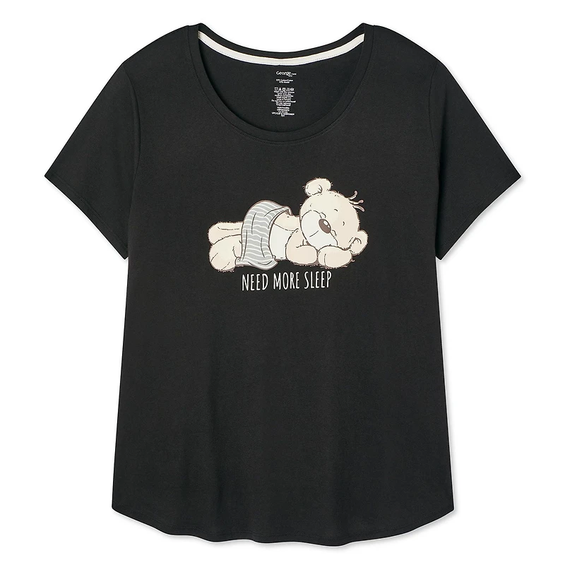 T-shirt à encolure dégagée George Plus pour femmes