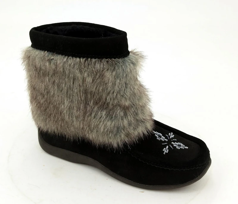 Canadiana Bottes d'hiver en daim soyeux pour femme