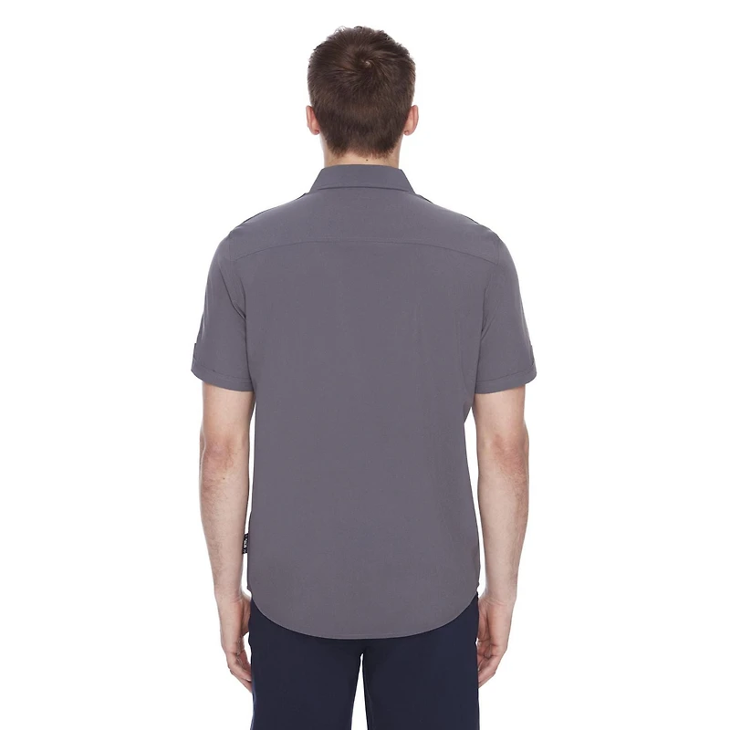 Chemise manches courtes pour homme Dark Black