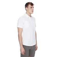 Chemise manches courtes pour homme Dark Black Tailles P-TTG