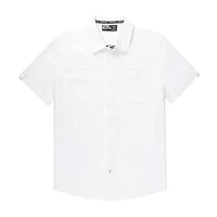 Chemise manches courtes pour homme Dark Black Tailles P-TTG