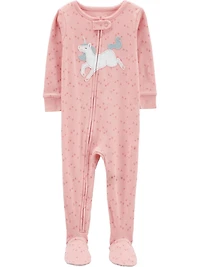 Child of Mine made by Carter's 1pc Pajama - Pink Unicorn Cat