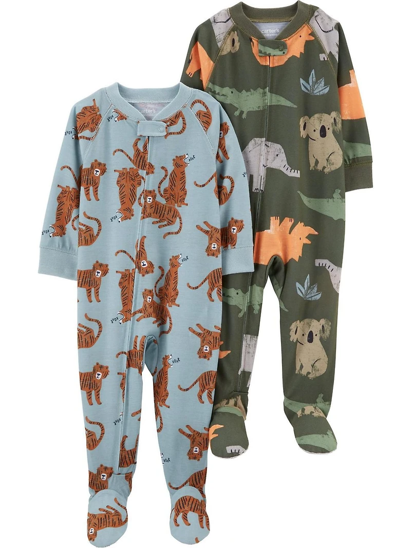 Child of Mine made by Carter's 1pc Pajama - Safari Blue Tiger