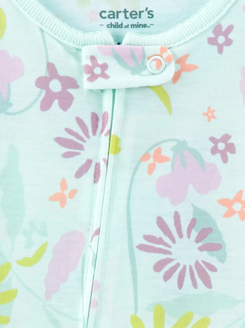 Child of Mine made by Carter's 1pc Pajama - Fruit Green Floral