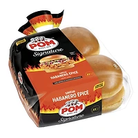 POM® Signature Spicy Habanero Burger Buns, Pack of 8