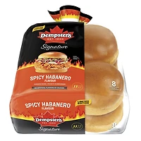 Dempster’s® Signature Spicy Habanero Burger Buns, Pack of 8