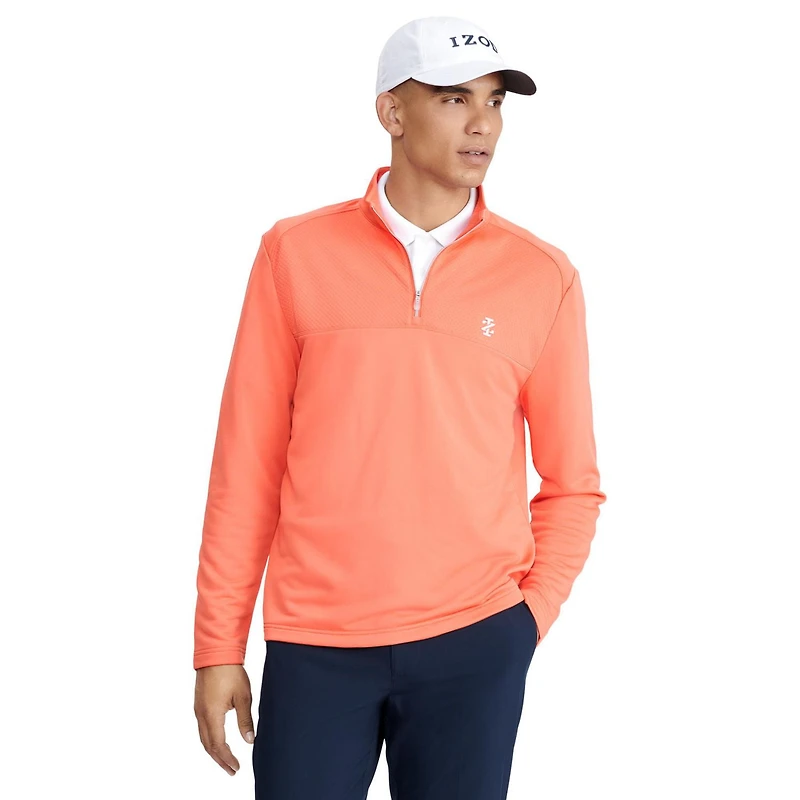 IZOD VESTE GOLF HOMME RÉSIST EAU 1/4ZIP