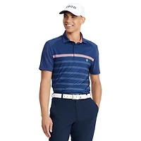 IZOD MENS SHORT SLEEVE GOLF STRIPE POLO