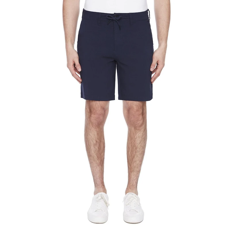 Dark Black Men's Pull-On Short - Navy, Sizes 30-40