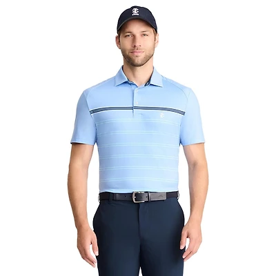 IZOD MENS SHORT SLEEVE GOLF STRIPE POLO