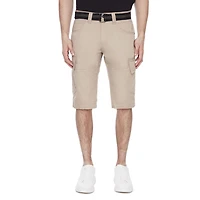 Capri Cargo à ceinture pour homme de Dark Black - Beige Tailles P-TTG
