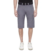 Capri Cargo à ceinture pour homme de Dark Black - Gris Tailles 30-40