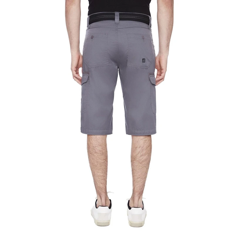 Capri Cargo à ceinture pour homme de Dark Black - Gris Tailles 30-40