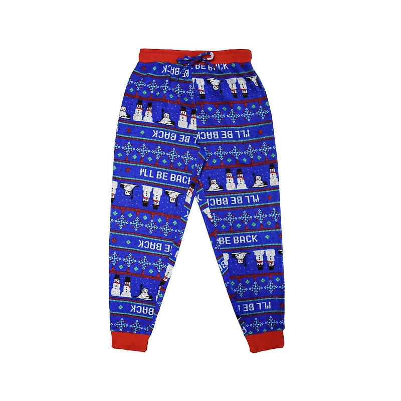 Mens DesignLab Back Snowmen Sleepwear Pants
