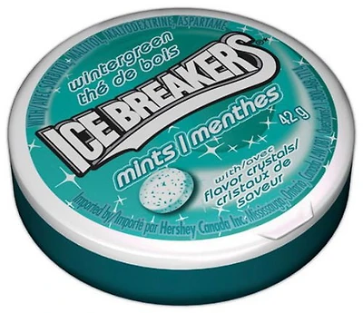 ICE BREAKERS Wintergreen Sugar Free Mints, 42 g
