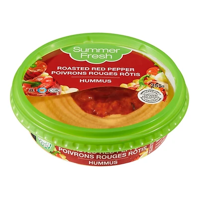 Summer Fresh Roasted Red Pepper Hummus