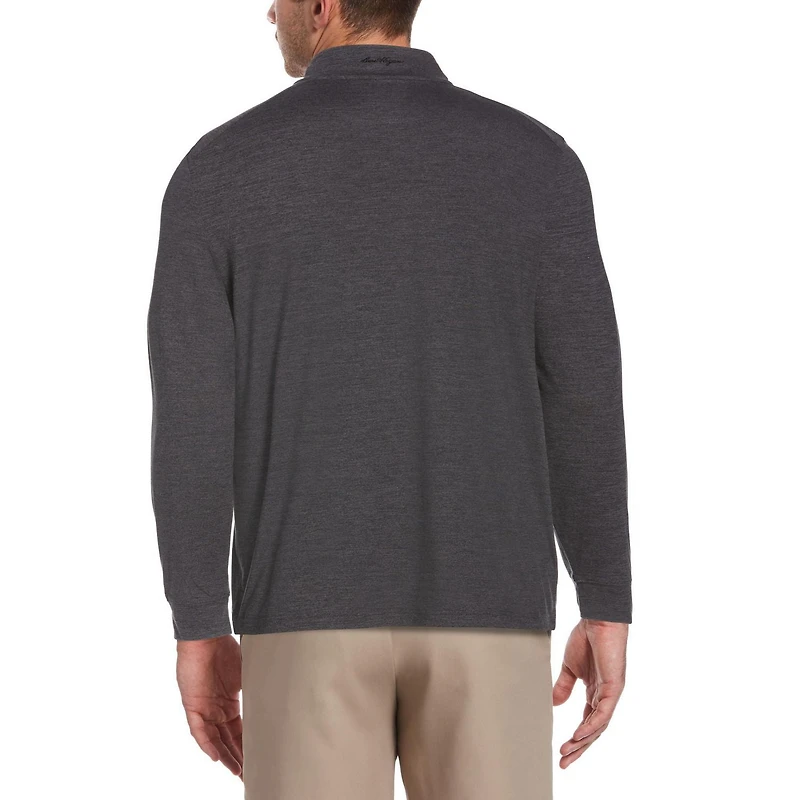Ben Hogan Performance Men's Long Sleeve Water Resistant Print 1/4 Zip