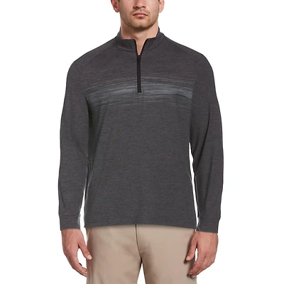 Ben Hogan Performance Men's Long Sleeve Water Resistant Print 1/4 Zip