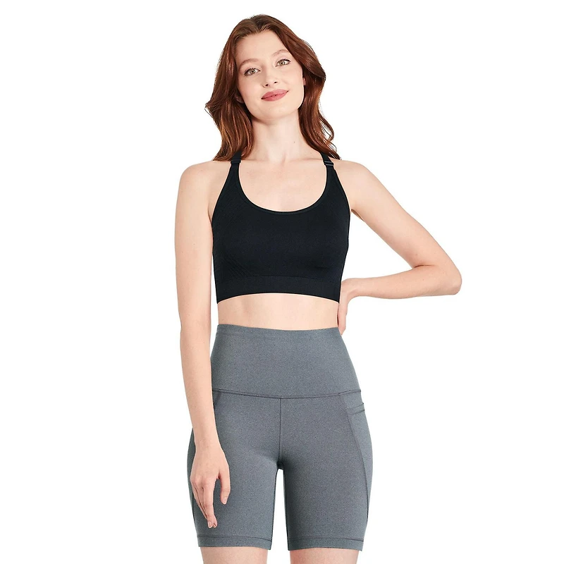 Soutien-gorge de sport sans coutures Athletic Works pour femmes Tailles M-3XL