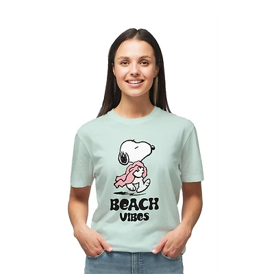 T-shirt avec imprimé Snoopy Peanuts pour femmes