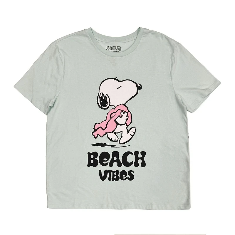 T-shirt avec imprimé Snoopy Peanuts pour femmes