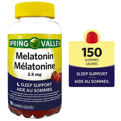 Spring Valley Melatonin Gummy, 2.5 mg