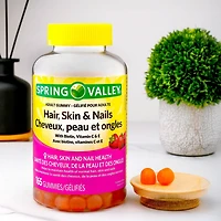 Spring Valley Hair, Skin & Nails Gummy, 165 Gummies, Adult Gummy