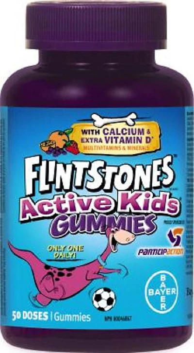 Gommeuses à calcium et vitamine D extra Enfants actifs des Pierrafeu