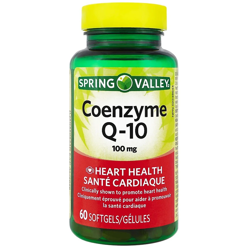 Spring Valley Coenzyme Q-10 100 mg, 60 Softgels