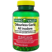 Spring Valley Odourless Garlic, 500 Softgels
