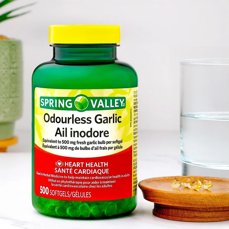 Spring Valley Odourless Garlic, 500 Softgels