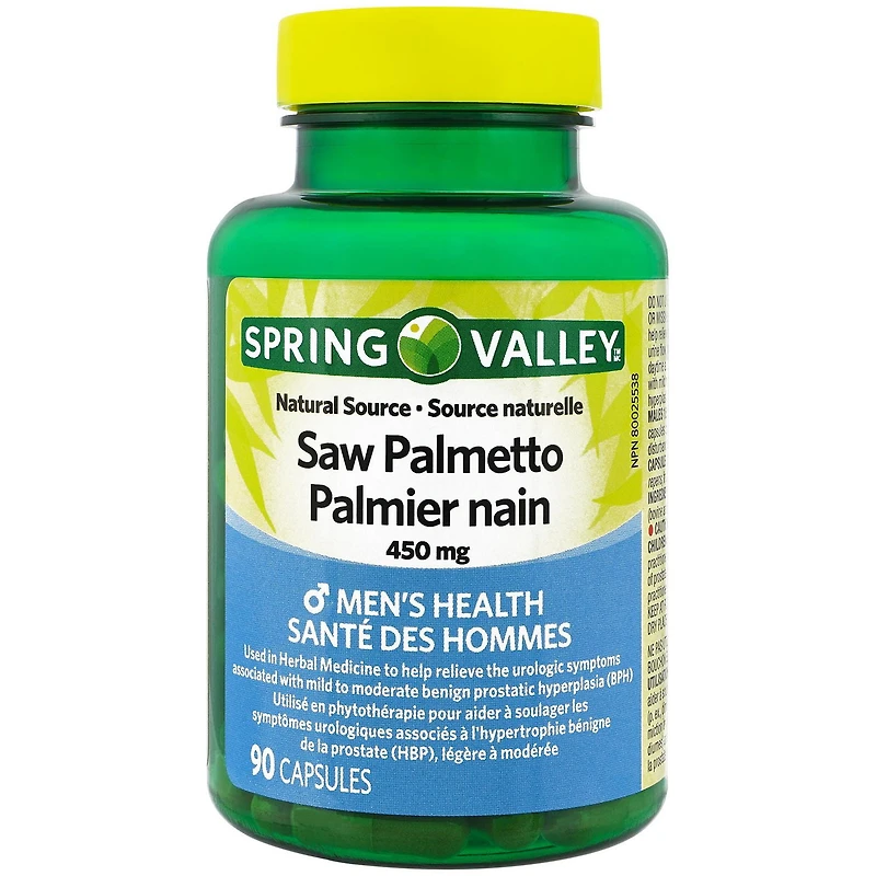 Spring Valley Saw Palmetto 450 mg, Male