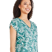 Chemise de nuit à encolure en V George pour femmes