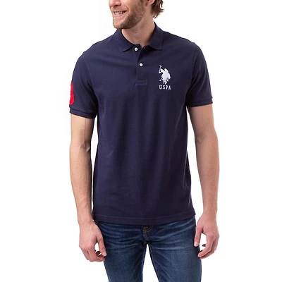 U.S. POLO ASSN Polo uni en piqué pour hommes