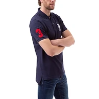 U.S. POLO ASSN Polo uni en piqué pour hommes