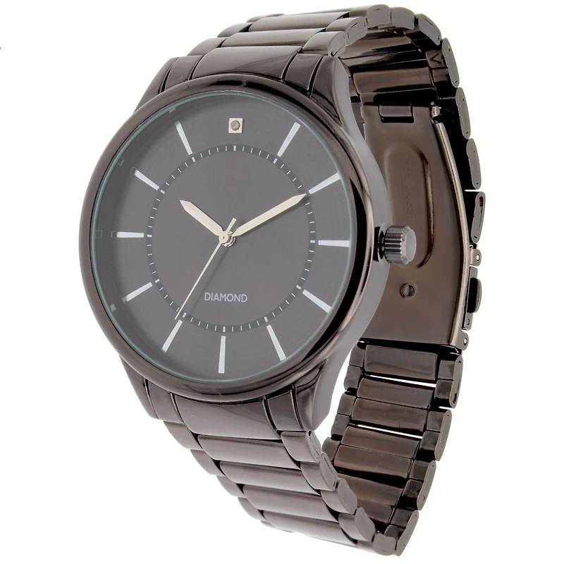 Montre Homme en Métal Canon & Bracelet ID Assorti