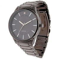 Montre Homme en Métal Canon & Bracelet ID Assorti