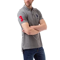 U.S. POLO ASSN Polo uni en piqué pour hommes Chemise Polo