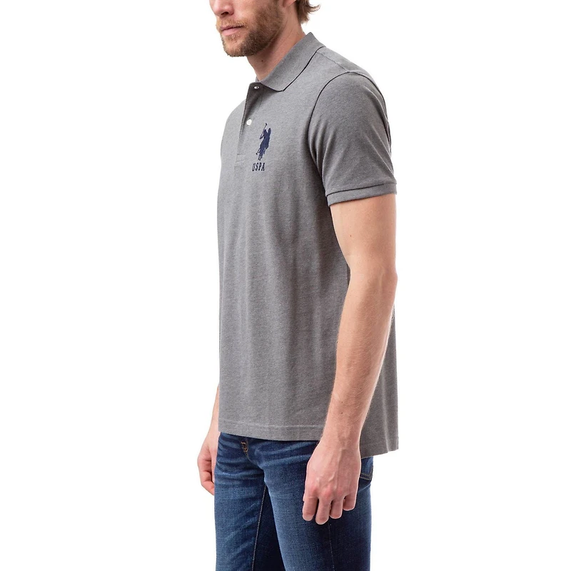 U.S. POLO ASSN Men's Solid Pique Polo, Polo Shirt