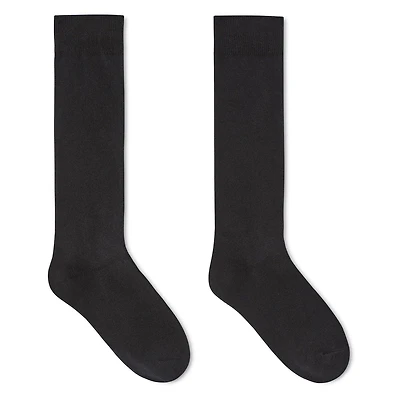 George Girls 2pk Knee Socks, Fits Sizes 10-13 and 13-4