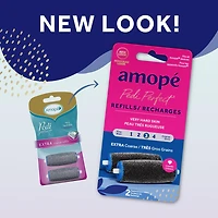 Amopé® Pedi Perfect™ Extra Coarse Roller Heads, 2 refills