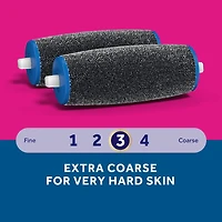 Amopé® Pedi Perfect™ Extra Coarse Roller Heads, 2 refills