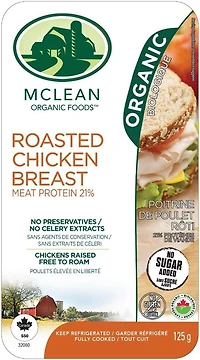 Poitrine de poulet rôti 125g