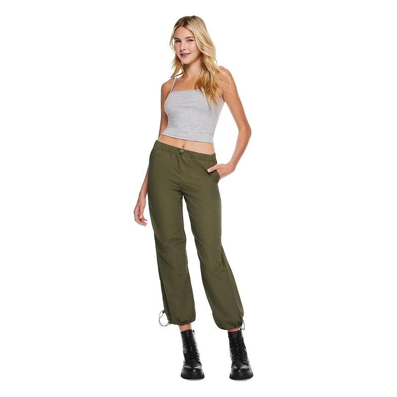No Boundaries Women's Parachute Pant, Sizes XS-XXL
