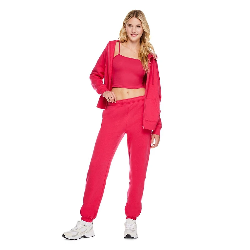 Haut à capuchon surdimensionné zippé sur la longueur No Boundaries pour femmes Tailles TP–TTG