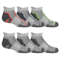 Fruit of the Loom Boy's 6 Pack Low Cut Socks