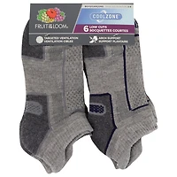 Fruit of the Loom Boy's 6 Pack Low Cut Socks